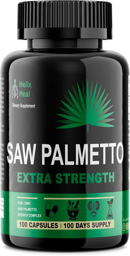 Saw Palmetto meestele - eesnäärme tervise täiendused meestele kuseteede tervisele - looduslik DHT Blocker, 500mg ekstra tugevusega juuste taastumise ravi - 100 kapslit 3 kuud pakkumine