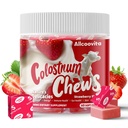 Bovine Colostrum Chews Supplement with probiotics for Gut Health, Bloating, Immune Support, Skin, Hair Growth and Beauty - Strawberry Flavor (60 Servings)