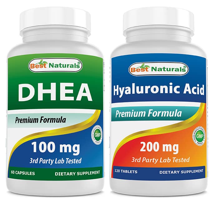 Best Naturals DHEA 100mg & Hyaluronic Acid 200 mg