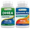 Best Naturals DHEA 100mg & Hyaluronic Acid 200 mg