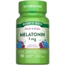 Nature's Truth Kids Melatonin Chewable Tablets | 1mg | Grape Flavor | Vegetarian, Non-GMO, & Gluten Free Supplement