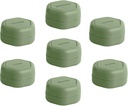 Cadence Travel Containers - Pill Case Set - קפסולות נסיעות מגנטיות,Daily Medicine מארגנת עבור גלולות, תוספים ווויטמינים - 7 Flex Smalls (0.56oz) עבור מארגנת גלולות שבועיות - Eucalyptusus