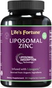 Liposomal Pure Zinc Picolinate Supplement with Copper, Immune Support, Metabolism, and Skin Health | High Potency, for Adults Men & Women | Powerful Antioxidant | 90 Capsules