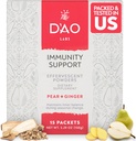 D’AO Labs Immunity Support - Immunity Boost - Effervescent Immunity Support Powder - Yu Ping Feng San Herbal tradicional chinês - Effervescent Powder com Pear-Ginger Flavor - 15 Servings individuais