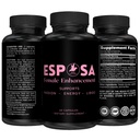 Esposa Female Libido Support for Women – Reignite Passion, Increase Energy & Sensitivity, Boost Mood & Desire – Made in USA Natural Female Enhancement Supplement with Horny Goat Weed – 60 Pills