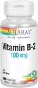 SOLARAY Vitamina B-2 Riboflavina 100 mg com Aloe Vera □ Metabolismo de Energia Saudável, Pele, Cabelo & Unhas
