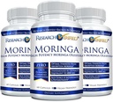 Raziskave Preverjena Moringa Oleifera - 100% Pure Extract- 1200 mg na obrok - 60 Število - 3 Mesec dobave