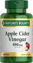 Gamtos Bounty Apple Cider Vinact 480mg pills, Vegetariškas priedas Augalų pagrįstas, 200 tablečių