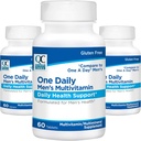Quality Choice Mens One Daily Multivitamin with Vitamins A C D E B (1, 2, & 6) ve Mineral Supplements in 60 Kont Şişes (3 Pack)