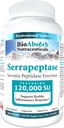 Bio Absorb Sereptez Enzyme, High Potenter 120000 หน่วย (PU), 200-Day Suptived Capsia (DRcaps) เพื่อการดูดไขมันสูงสุด