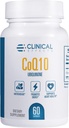 Efectos clínicos CoQ10 Suplemento - Coenzyme Q10 200mg - 30-Day Supply - Ubiquinone Antioxidant Supplement for Heart Health, Cognitive Functions and Energy Support - 1 Capsule a Day - Made in The USA