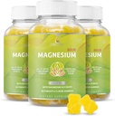 BeLive Magnesium Gummies 200mg - 60 Ct - Suplementos de glicinato de magnésio para relaxamento, alívio de estresse e sono para adultos e crianças - sabor saborosa e abacaxi Tangy (3)