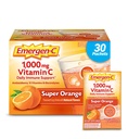 Emergen-C 1000mg Vitamin C Powder for Daily Immune Support Caffeine Free Vitamin C Supplements with Zinc and Manganese, B Vitamins and Electrolytes, Super Orange Flavor - 30 Count