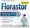 Florastor Daily Probiotic Supplement for kvinner og menn, bruk med antibiotika, Saccharomyces boulardii CNCM I-745 (20 Kapsel, pakke med 2)