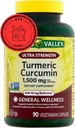 Spring Valley Turmeric Supplement .Curcumin Suplemento Turmeric, Ultra Força 1.500 mg, 90 Count + STS Sticker.