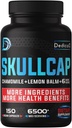 9in1 Skullcap Herb Supplement 5 months For Health Sleep, Mood & Immune - 6500mg Concentrated with Chamomile, Lemon Balm, Passion Flower, Ashwagandha & more, Non-GMO, Gluten-Free, 150 Vegan Capsules