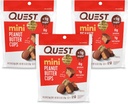 Quest Nutrizione Mini Tazze di burro di arachidi, Proteina alta, Carbo basso, Senza glutine, 16 conte (Pack of 3)