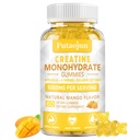 Creatine Monohydrate with Vitamins D3 & B12 | Sugar-Free Hydrolyzed Collagen & Creatine Gummies | 60 Count