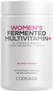 Codeage Women’s Daily Multivitamin, 25+ Vitaminer & Minerals, Fermented, Organic Whole Foods, Probiotics Supplement - Vitamin A, B, C, D, E & K, Omega 3, Zink - Vegan - 120 kapslar