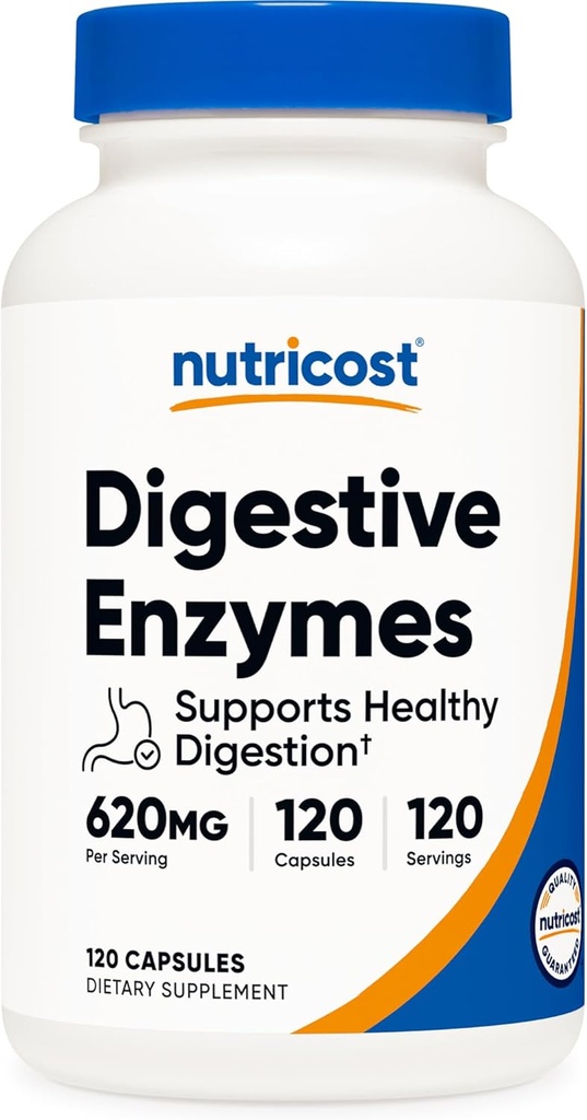 Nutricost Digetical Enzymes 620mg, 120 Capsules