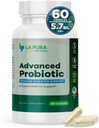 La Paura Avançat Probiotic - La Premium Digal per a Gut i Imne salut, 60 Capules - 575 milions de CFU Probiotics incloent-hi el subtilis (Bacilis) - No-GMO, Guttel-Free, fet als EUA
