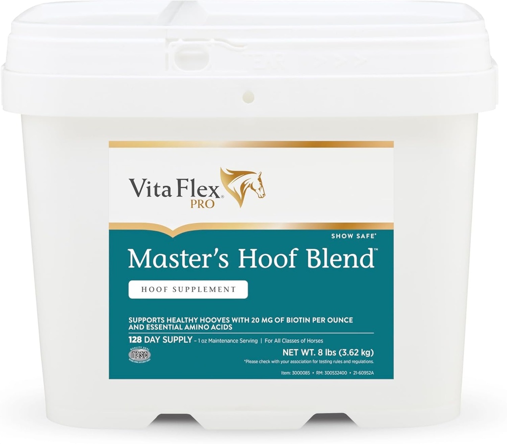 Farnam Vita Flex Master 's Hoof Blend Hoof Health Formule, 128 Day Supply, 8 liber