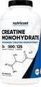 Nutricost Micronized Creatine Monohydrate 3,000mg 500 Capsules, 125 Servings, 750mg of Creatine Monohydrate Per Capsule