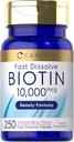 Carlyle Biotin 10000mmg 250 Bảng phân hủy nhanh Bản đồ điện tử tối đa