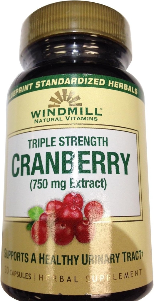Vitamins Cranberry 750 Mg Caps 30 's Windmill