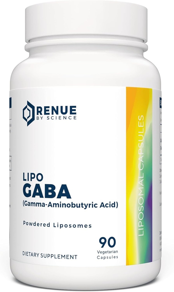 Renue By Science GABA CLAS124; High Force Liposomal GABA doplňky CLAS124; 90 GABA Kapsle - 300mg Gamma- Aminobutyric Acid per Serving CLAS124; Non- GMO CLAS124; Made in The USA Third- Party Tested