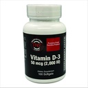 TOUGH-N-TONE Premium Grade Vitamin D-3, 2,000 IU (cholecalciferol), a Highly bioavailable Form of Vitamin D, in an Easy to Swallow Soft Gel.