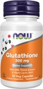 NOW maisto papildai, Glutatione 500 mg, Su pieno traškučių ekstraktas & Alfa Lipoic Acid, Free Radikal Neutralizer *, 30 Veg Capsules