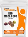 BulkSupplements.com Red Maca Powder - från Root, Maca Supplement, Herbal Supplement - Vegan & Gluten Free, 750mg per Servering, 1kg (2,2 lbs) (Pack av 1)