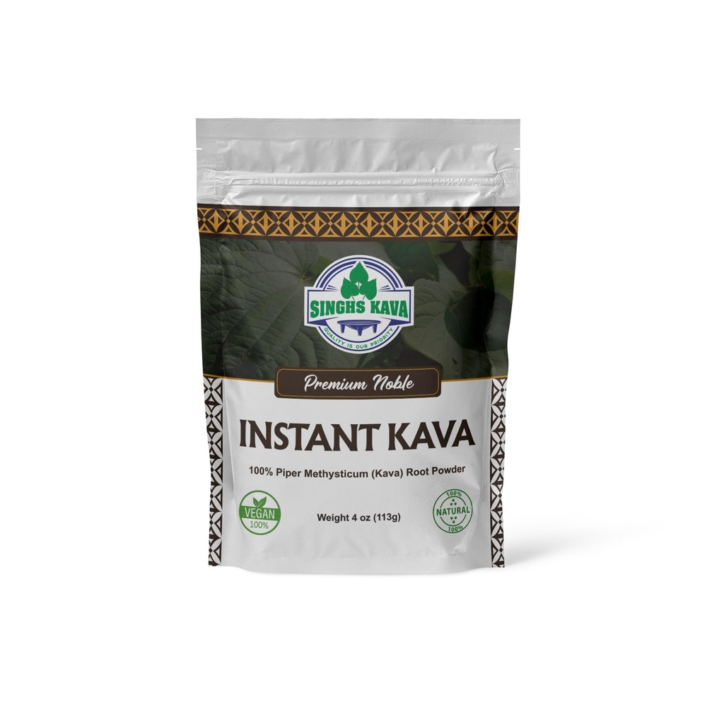 SINGHS Micronized Instant Kava Powder-Fijian Kava (4oz), 4 Ounce (Pack of 1)