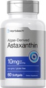 Horbäach Astaxantina 10mg .60 Softgels . Fórmula derivada de algas .. Não-GMO, Suplemento sem glúten