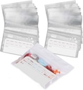 Deke Home - 250 Pack Clear Resealable Pill Bags (4x2.75 in), Travel Medicine Pouches with Write- On Label, BPA- Free Dispostable Pill Organizer for Medications, Vitamins & Supplements