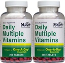 Dagelijkse meervoudige vitaminen Vergelijken met één dag Essentials Multivitamine Multimineral Supplement 365 tabletten per fles Verpakking van 2 Totaal 730 tabletten
