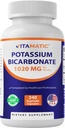 Vitamatic Potassium Bicarbonate Supplement, 1020 mg, 240 Vegtable Capsules - Non-GMO - Gluten Free - Made in USA
