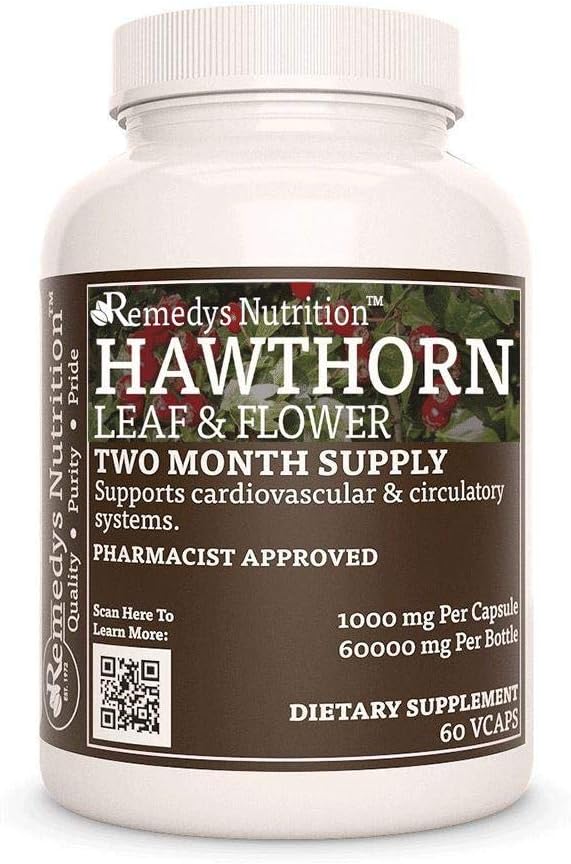 Resmedybis Nutrition Hawthorn Leaf & Flor 1000 mg, 60n Vega Capsule Herbal Dietary suplementari 2 de mes de la setmana