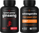 NutraChamps Корейська Ginseng Капсули і Ashwagandha Capsules 2 Pack Bundle