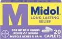 Midol Long Lasting Relief - 20 cápsulas