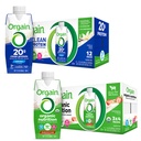 Orgain Clean Protein Shake, Grass Fed Dairy, Vanilla Bean (Pack of 12) and Orgain Organic Nutritional Protein Shake, Strawberries & Cream (Pack of 12)