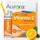 Aurora Nutrascience Liposomal Liquid Vitamin C - Healthy Immune Support Supplement for Adults, Sugar Free, 1000 mg per Serving, Vegan, Gluten Free, Non-GMO - 30 Single Serve Packets, Orange