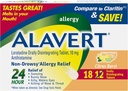 Alavert Allergy 24 ore Rilievo, Citrus Burst Flavor, Orally Disintegrating Allergy Tablets, Antistamina non dolorosa, Loratadine 10mg, 18 Conte