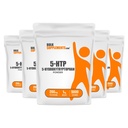 BulkSupplements.com 5-HTP Powder - 5-Hydroxytryptophan, 5 HTP Supplement - 5-HTP 200mg, Mood Support Supplement - Gluten Free, 200mg per Serving, 5kg (11 lbs) (Pack of 5)