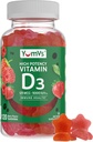 Vitamin D3 Gummie 5000 IU 125mcg D3 Gummie - Unterstützung Immununterstützung, starke Knochengesundheit - Nicht-GVO, Glutenfrei, Dairy-frei, Vitamin D Gummy(120 Count)