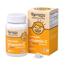 Renzo's Invincible Kids Vitamin C with Elderberry Vitamin C and Zinc, Dissolvable Kids Vitamins for Immune Support, Sugar-Free Melty Tabs, Orange Flavor, 60-Count (1-2 Month Supply)