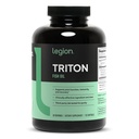 LEGION Triton Fish Oil Capsules - Triple Strength Omega 3 Essential Fatty Acids with Vitamin E & Lemon Oil for Maximum Absorption, Freshness & Purity - 2400mg EPA & DHA Per Serving, 30 Svgs