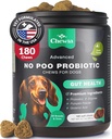 Coprophagia Deterrent - No Poo Chews for Dogs - Probiotice pentru câini pentru sănătatea digestivă cu enzime - Canine Stool de alimentatie Deterrent - Digestive, Dental, Gut & Immune Health Treats - No Poop Eating
