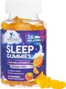 Melatonin sleep Gummies Sugar Free - 6 mg Melatonin sleep Gummies for Adults, Extra Strength sleeping Gummy supplements, Occasional sleeping Support supplement, 6mg Gomitas para Dormir - 60 count